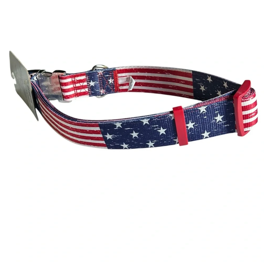 NWT American Flag Dog Collar XXL/XXXL